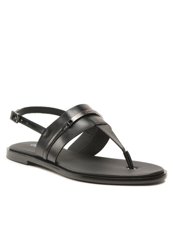 Calvin Klein Calvin Klein Сандали Almond Tp Sndal W/Hw HW0HW01607 Черен