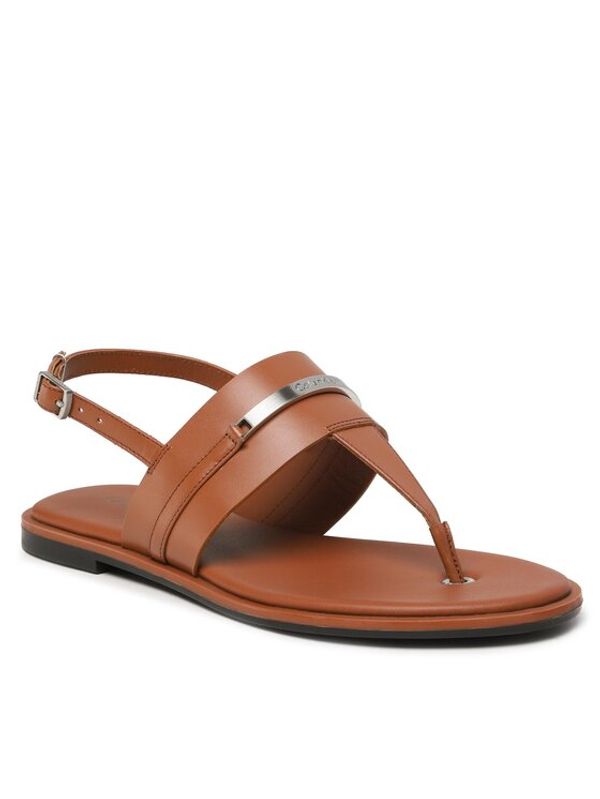 Calvin Klein Calvin Klein Сандали Almond Tp Sndal W/Hw HW0HW01607 Кафяв