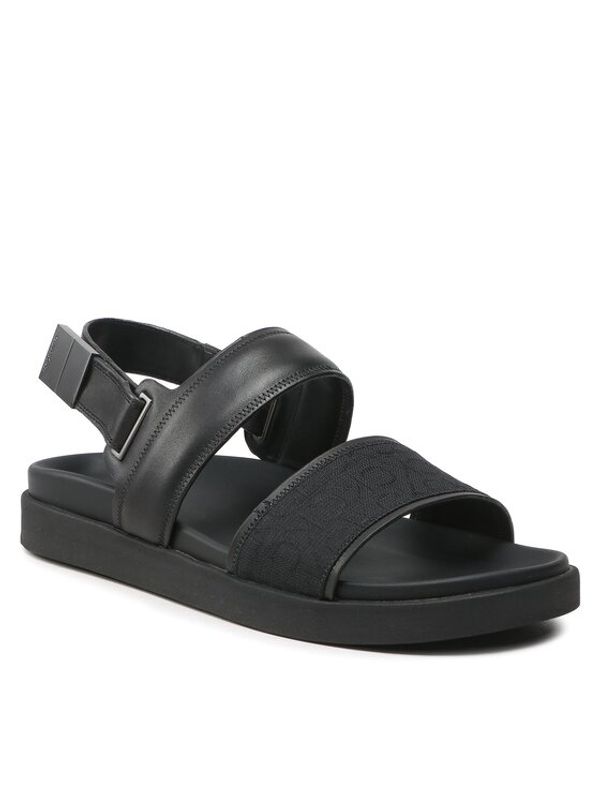Calvin Klein Calvin Klein Сандали Back Strap Sandal Mono Jq HM0HM00970 Черен