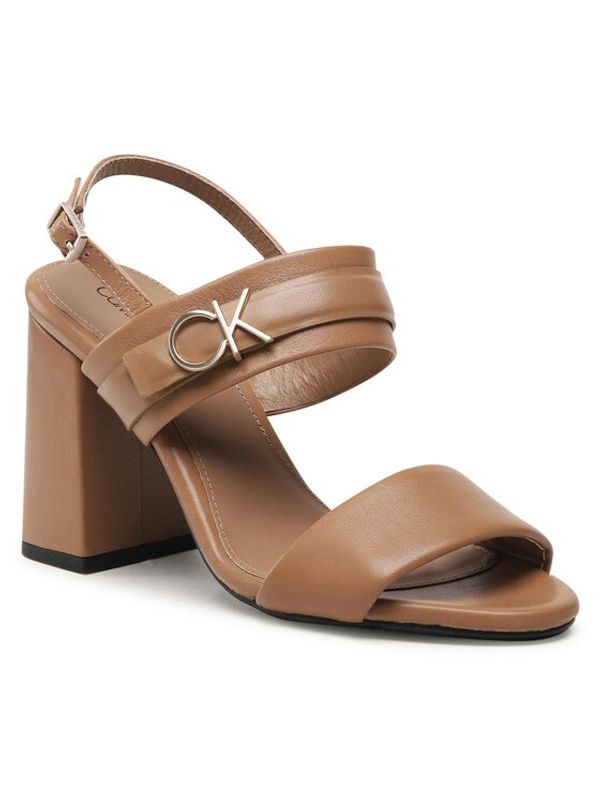 Calvin Klein Calvin Klein Сандали Block Hl Sandal 85Hh W/Hw HW0HW01486 Кафяв