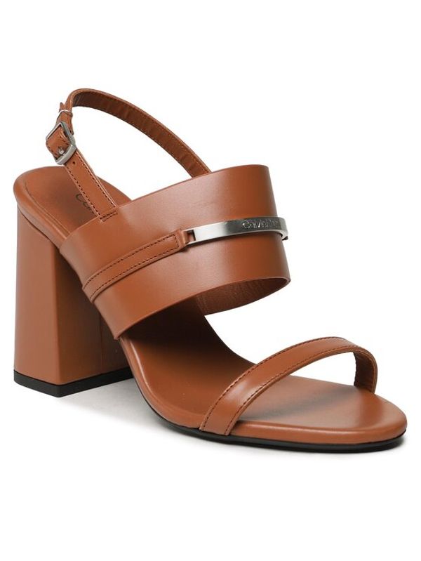 Calvin Klein Calvin Klein Сандали Block Hl Sandal HW0HW01612 Кафяв