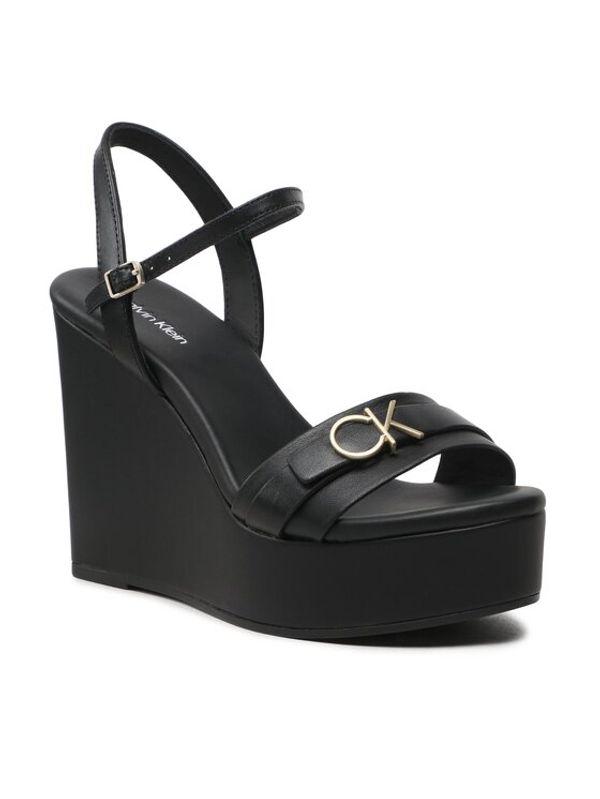 Calvin Klein Calvin Klein Сандали Wedge 70Hh HW0HW01485 Черен
