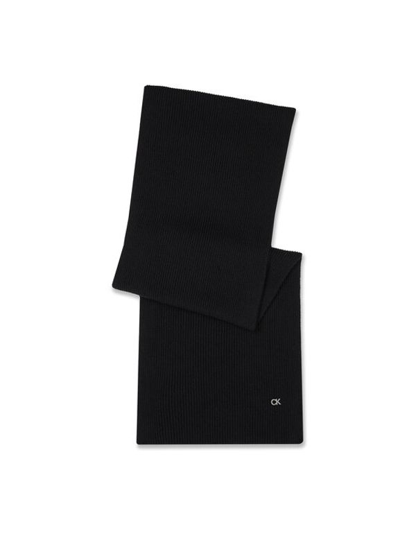 Calvin Klein Calvin Klein Шал Re-Lock Knit Scarf 30X180 K60K611128 Черен