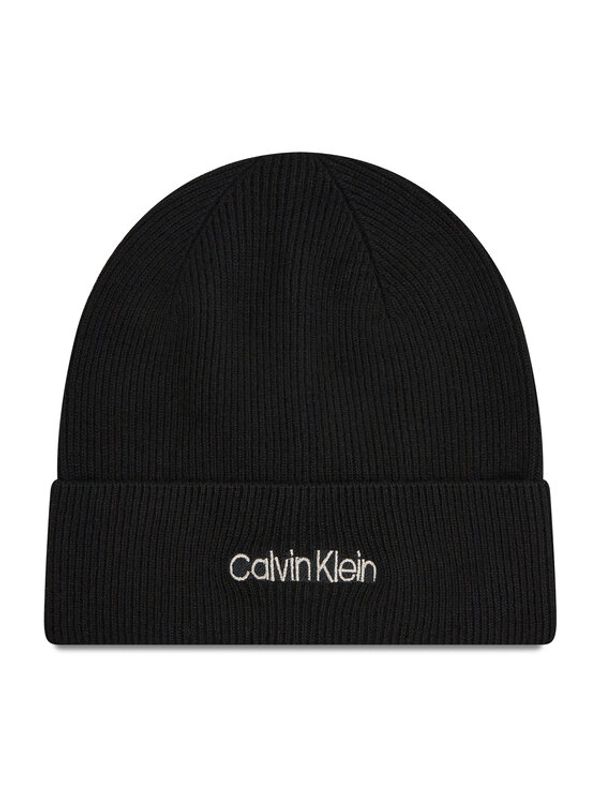 Calvin Klein Calvin Klein Шапка Essential Knit Beanie K60K608519 Черен