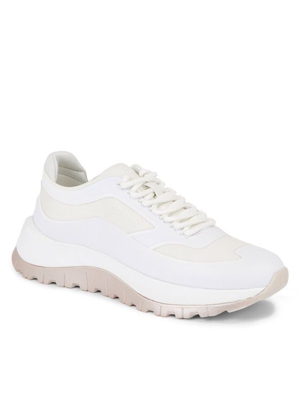 Calvin Klein Calvin Klein Сникърси 2 Piece Sole Runner Lace Up HW0HW01640 Бял