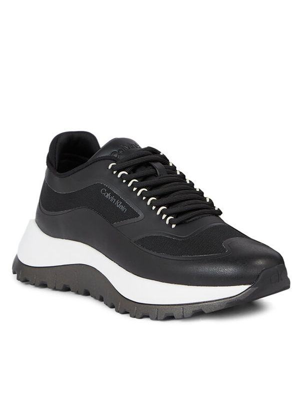 Calvin Klein Calvin Klein Сникърси 2 Piece Sole Runner Lace Up HW0HW01640 Черен