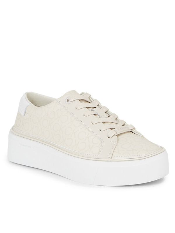 Calvin Klein Calvin Klein Сникърси Flatform Cupsole Lace Up-Epi Mn HW0HW01670 Бял