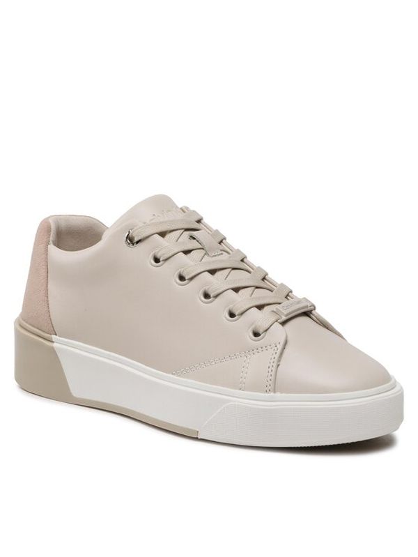 Calvin Klein Calvin Klein Сникърси Heel Cupsole Lace Up Sue HW0HW01385 Бежов