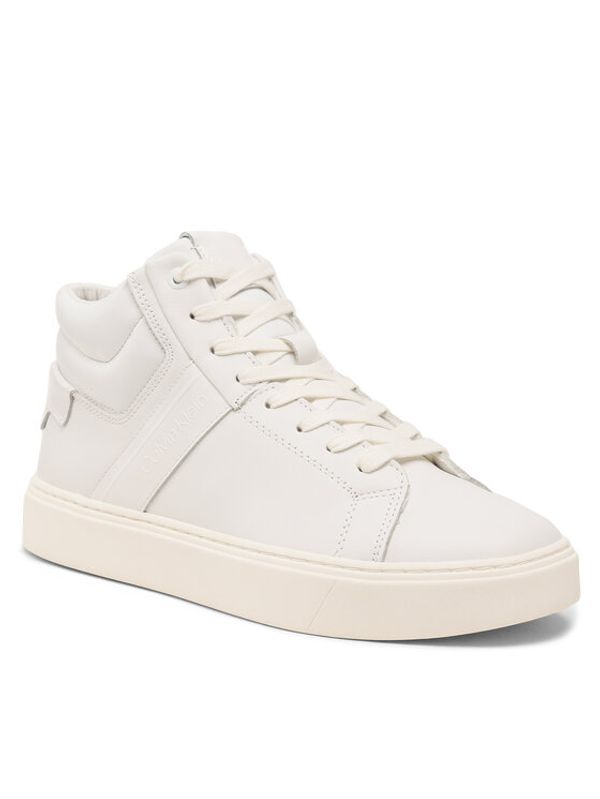 Calvin Klein Calvin Klein Сникърси High Top Lace Up Lth HM0HM01057 Бял