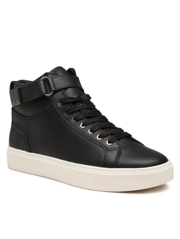 Calvin Klein Calvin Klein Сникърси High Top Lace Up W/Plaque HM0HM00973 Черен
