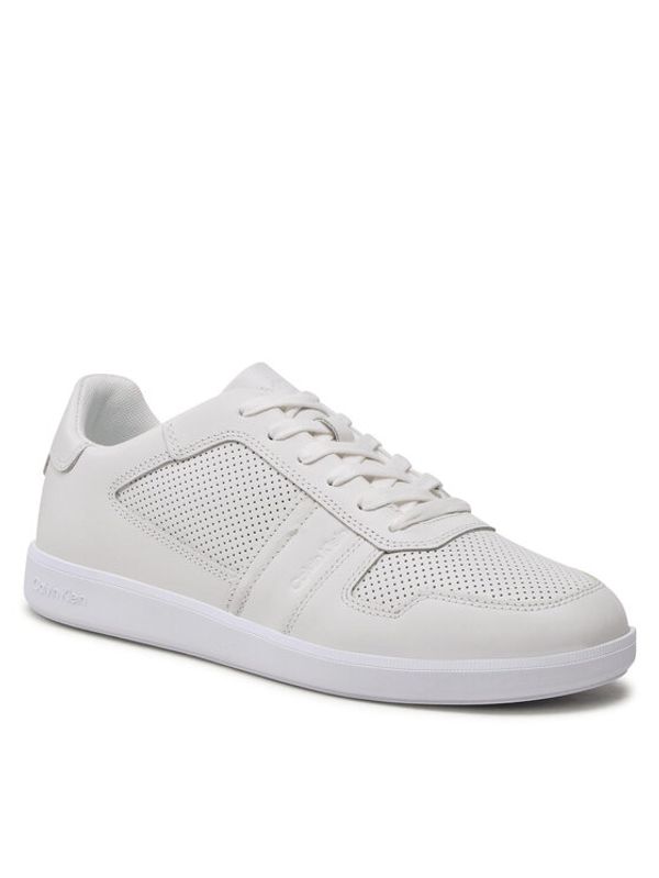 Calvin Klein Calvin Klein Сникърси Low Top Lace Up Lth HM0HM00471 Бял
