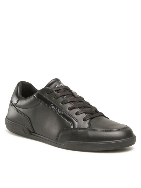 Calvin Klein Calvin Klein Сникърси Low Top Lace Up Lth HM0HM00821 Черен