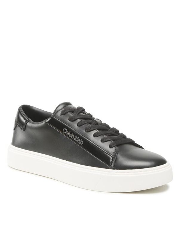 Calvin Klein Calvin Klein Сникърси Low Top Lace Up Lth HM0HM00861 Черен