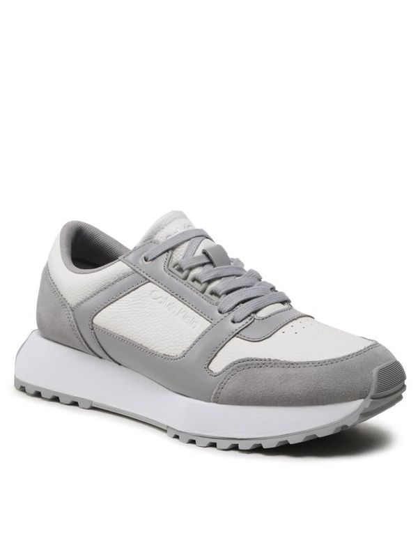 Calvin Klein Calvin Klein Сникърси Low Top Lace Up Lth HM0HM00925 Бял