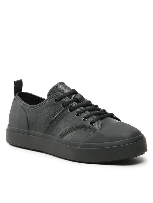 Calvin Klein Calvin Klein Сникърси Low Top Lace Up Lth HM0HM01045 Черен