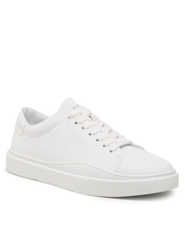 Calvin Klein Calvin Klein Сникърси Low Top Lace Up Lth HM0HM01051 Бял