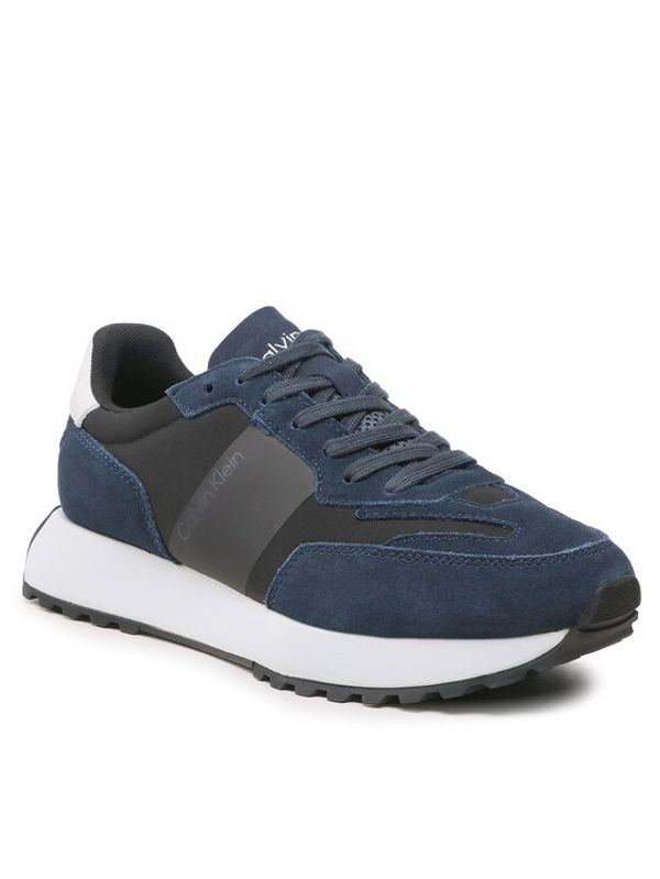 Calvin Klein Calvin Klein Сникърси Low Top Lace Up Mix HM0HM00497 Тъмносин