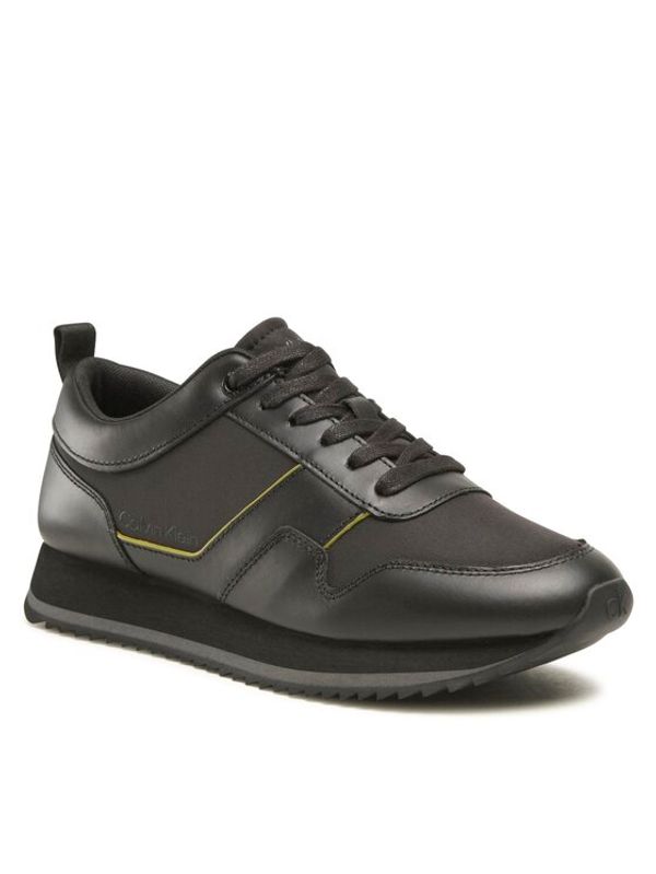 Calvin Klein Calvin Klein Сникърси Low Top Lace Up Mix HM0HM00741 Черен