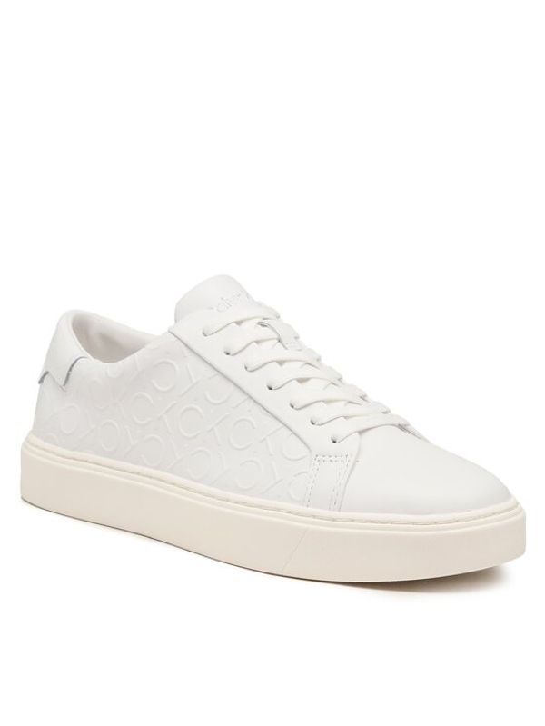 Calvin Klein Calvin Klein Сникърси Low Top Lace Up Mono Hf HM0HM01068 Бял