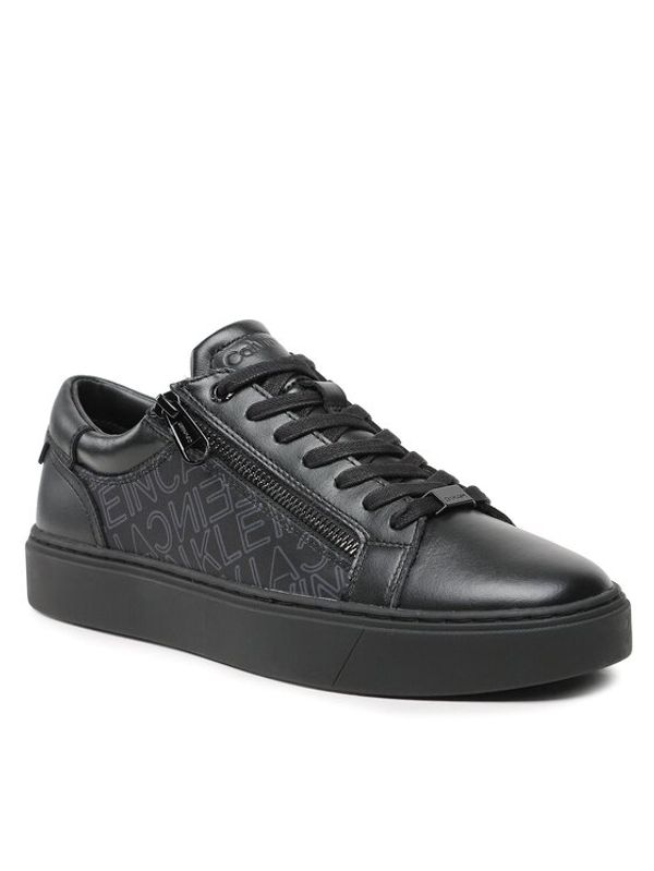 Calvin Klein Calvin Klein Сникърси Low Top Lace Up W/Zip Mono HM0HM01059 Черен