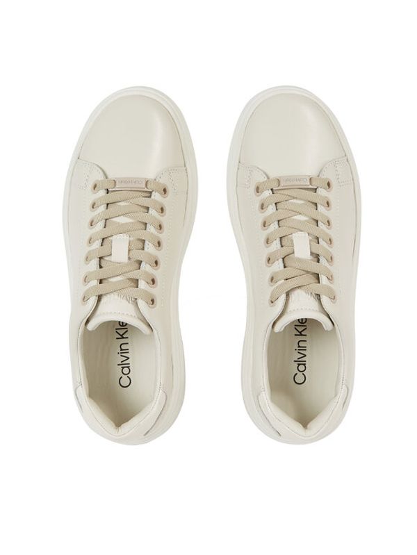 Calvin Klein Calvin Klein Сникърси Raised Cupsole Lace Up HW0HW01668 Бежов