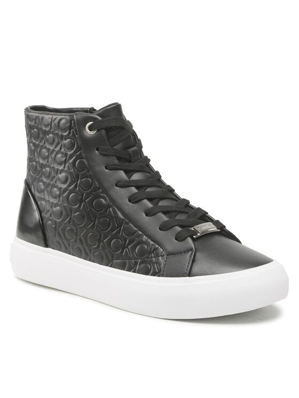 Calvin Klein Calvin Klein Сникърси Vulc High Top Mono Mix HW0HW01374 Черен