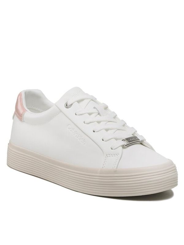 Calvin Klein Calvin Klein Сникърси Vulc Lace Up HW0HW01372 Бял