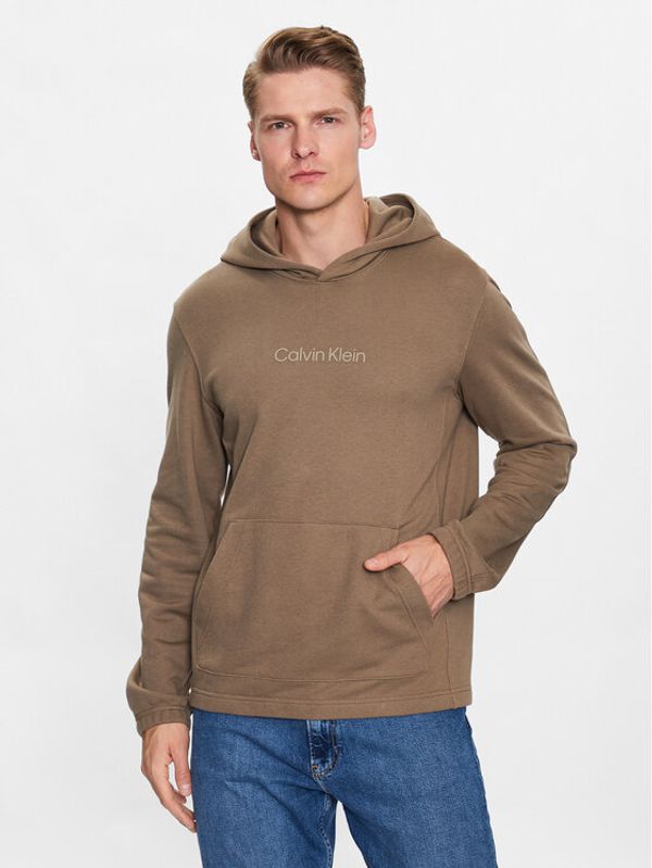 Calvin Klein Calvin Klein Суитшърт 00GMS3W303 Каки Regular Fit