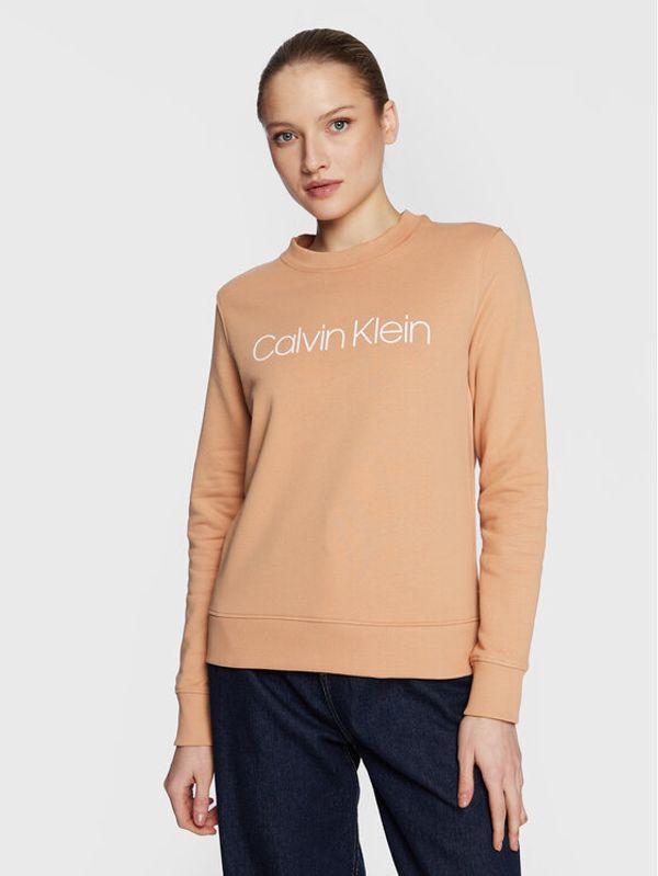 Calvin Klein Calvin Klein Суитшърт Core Logo K20K202157 Бежов Regular Fit