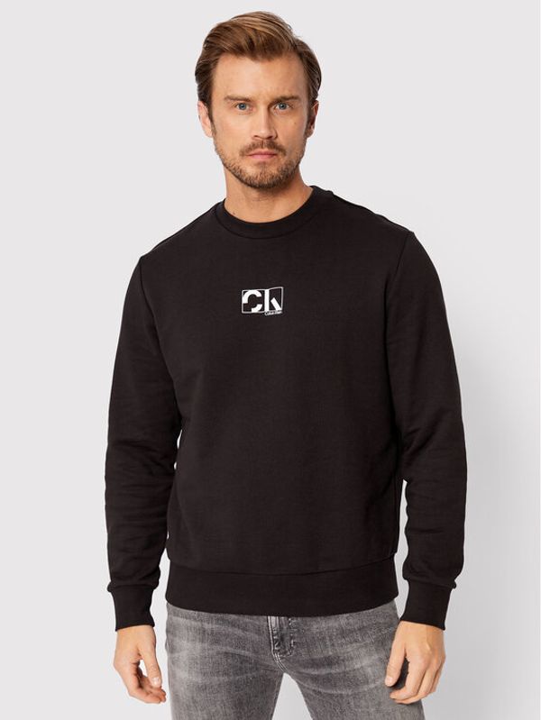 Calvin Klein Calvin Klein Суитшърт Graphic Box Logo K10K109718 Черен Regular Fit