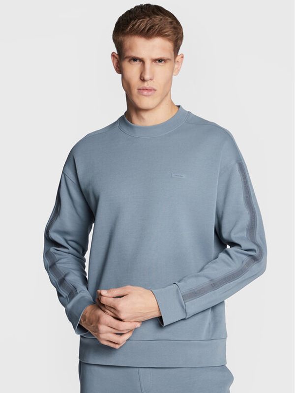 Calvin Klein Calvin Klein Суитшърт Logo Tape K10K111368 Сив Comfort Fit