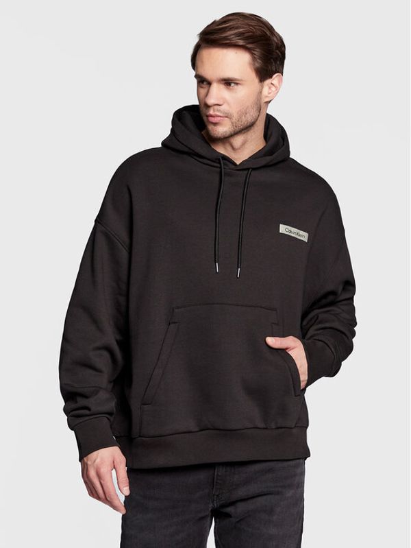 Calvin Klein Calvin Klein Суитшърт Modern Comfort Back Print K10K111231 Черен Comfort Fit