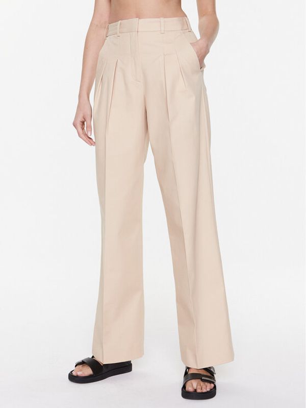 Calvin Klein Calvin Klein Текстилни панталони Utility K20K205411 Бежов Loose Fit