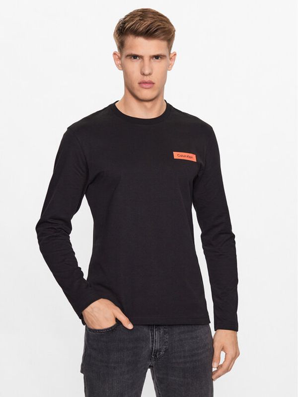 Calvin Klein Calvin Klein Тениска с дълъг ръкав K10K112157 Черен Regular Fit