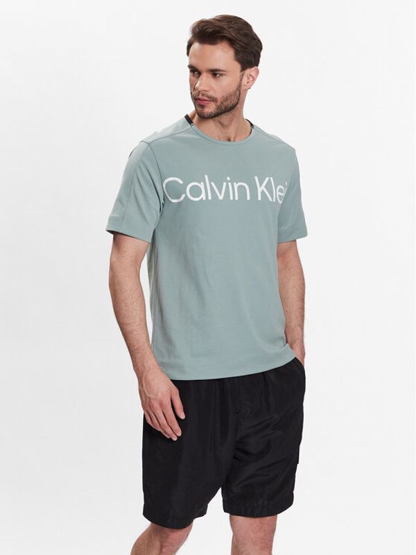 Calvin Klein Calvin Klein Тишърт 00GMS3K102 Зелен Regular Fit