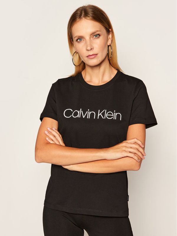Calvin Klein Calvin Klein Тишърт Core Logo K20K202142 Черен Regular Fit