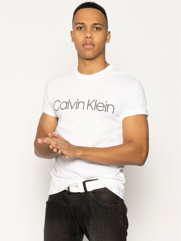 Calvin Klein Calvin Klein Тишърт Front Logo K10K104063 Бял Regular Fit