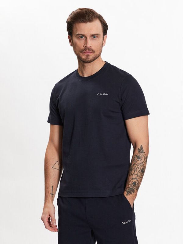 Calvin Klein Calvin Klein Тишърт Micro Logo K10K109894 Тъмносин Regular Fit