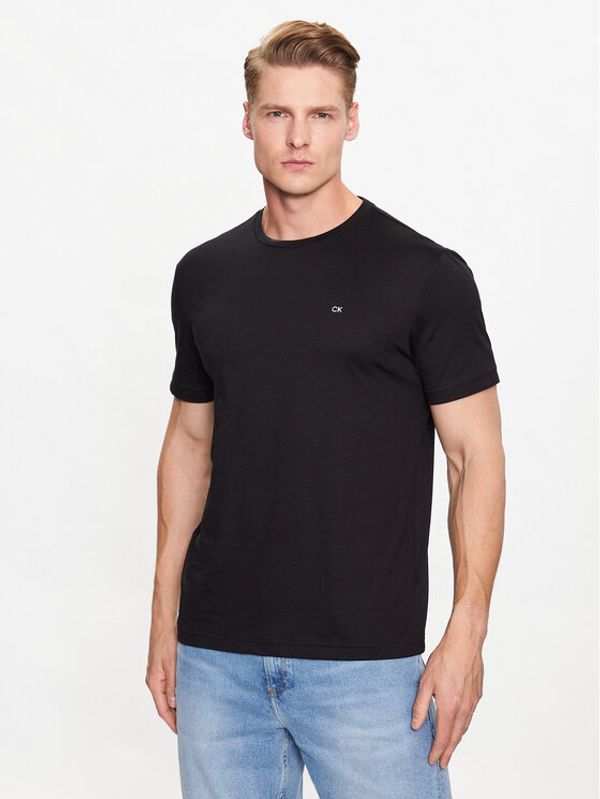 Calvin Klein Calvin Klein Тишърт Smooth K10K110589 Черен Regular Fit