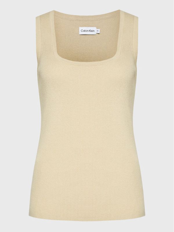 Calvin Klein Calvin Klein топ Square K20K204984 Бежов Slim Fit