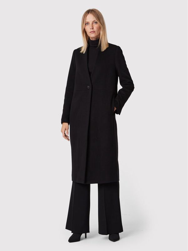 Calvin Klein Calvin Klein Вълнено палто K20K204156 Черен Regular Fit