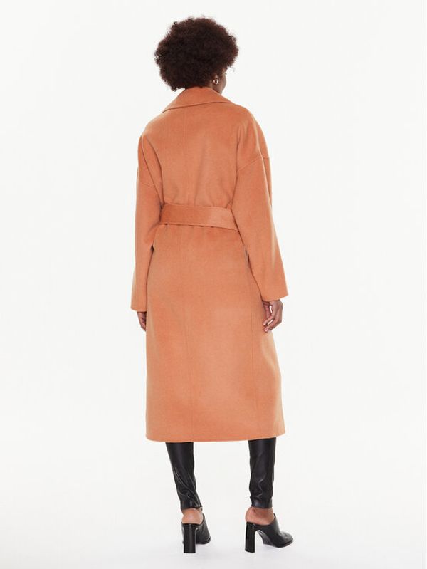 Calvin Klein Calvin Klein Вълнено палто K20K205006 Бежов Oversize