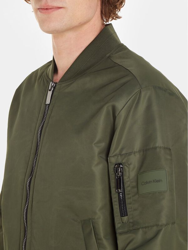 Calvin Klein Calvin Klein Яке бомбър K10K109907 Зелен Regular Fit