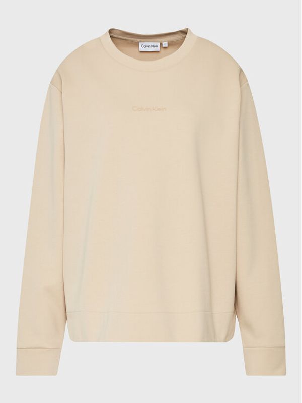 Calvin Klein Curve Calvin Klein Curve Суитшърт Inclu Micro Logo K20K205472 Бежов Regular Fit