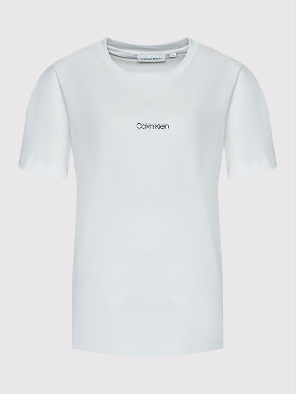 Calvin Klein Curve Calvin Klein Curve Тишърт Inclusive Micro Logo K20K203712 Бял Regular Fit