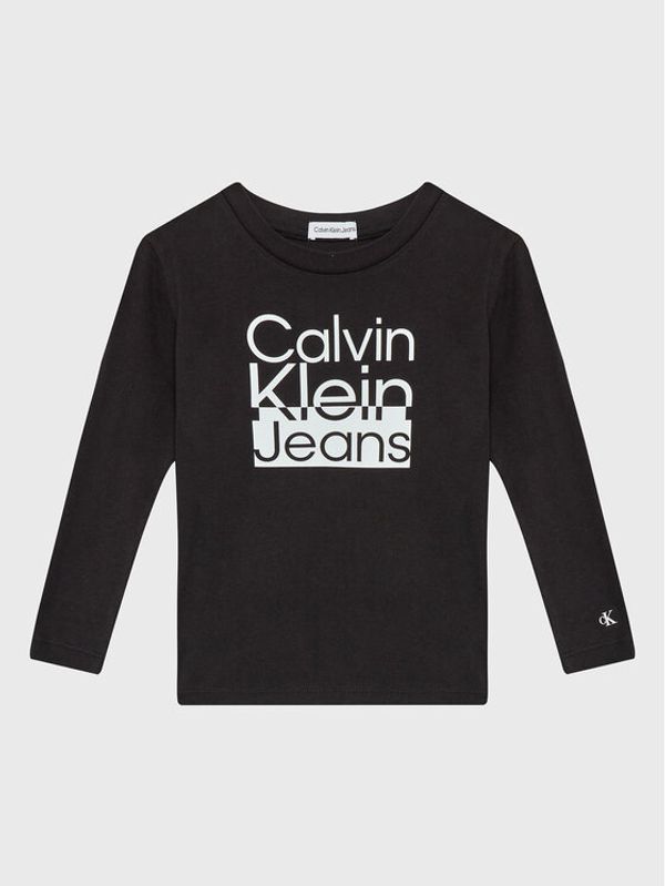 Calvin Klein Jeans Calvin Klein Jeans Блуза Box Logo IB0IB01451 Черен Regular Fit