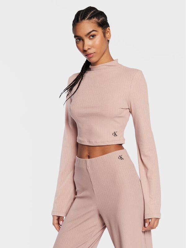 Calvin Klein Jeans Calvin Klein Jeans Блуза J20J220298 Бежов Cropped Fit