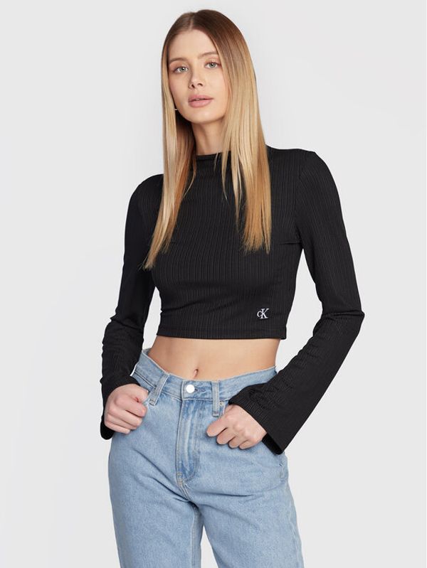 Calvin Klein Jeans Calvin Klein Jeans Блуза J20J220298 Черен Slim Fit