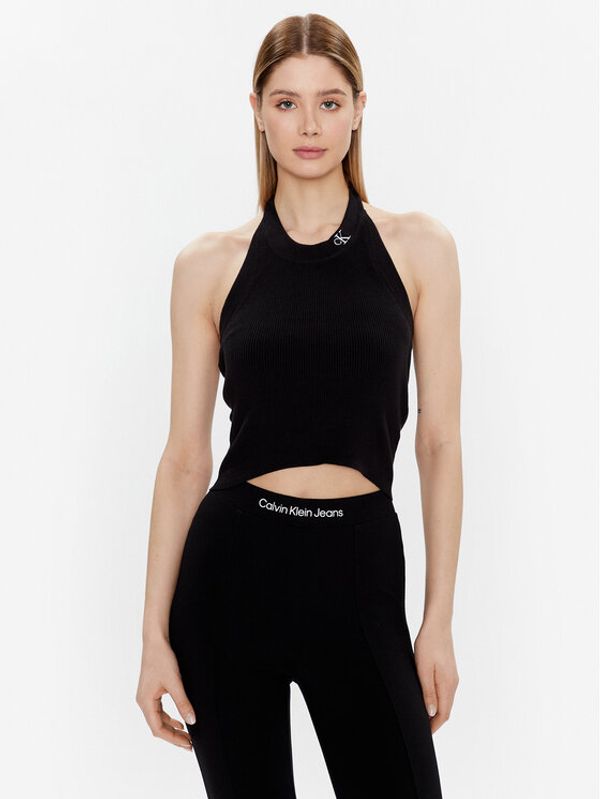 Calvin Klein Jeans Calvin Klein Jeans Блуза J20J220706 Черен Slim Fit