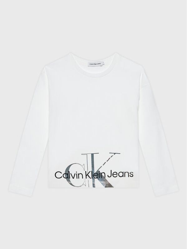 Calvin Klein Jeans Calvin Klein Jeans Блуза Metallic IG0IG01543 Бял Regular Fit